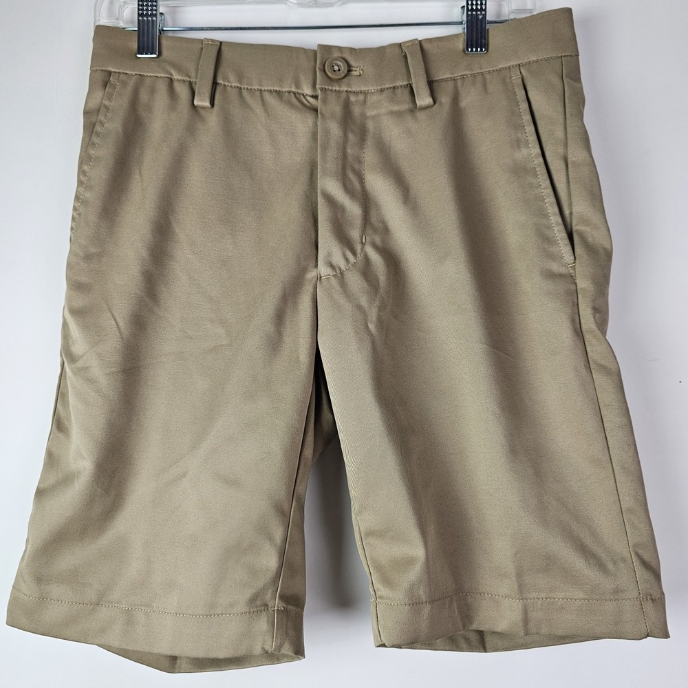 Amazon Essentials Boys School Uniform Beige Khaki Preppy Shorts Size 29W
